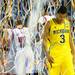 Michigan sophomore Trey Burke bows his head as he walks off the court after the Wolverines lost 82-76, to Louisville in the national championship at the Georgia Dome in Atlanta on Monday, April 8, 2013. Melanie Maxwell I AnnArbor.com